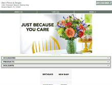 Tablet Screenshot of deesflorist.net